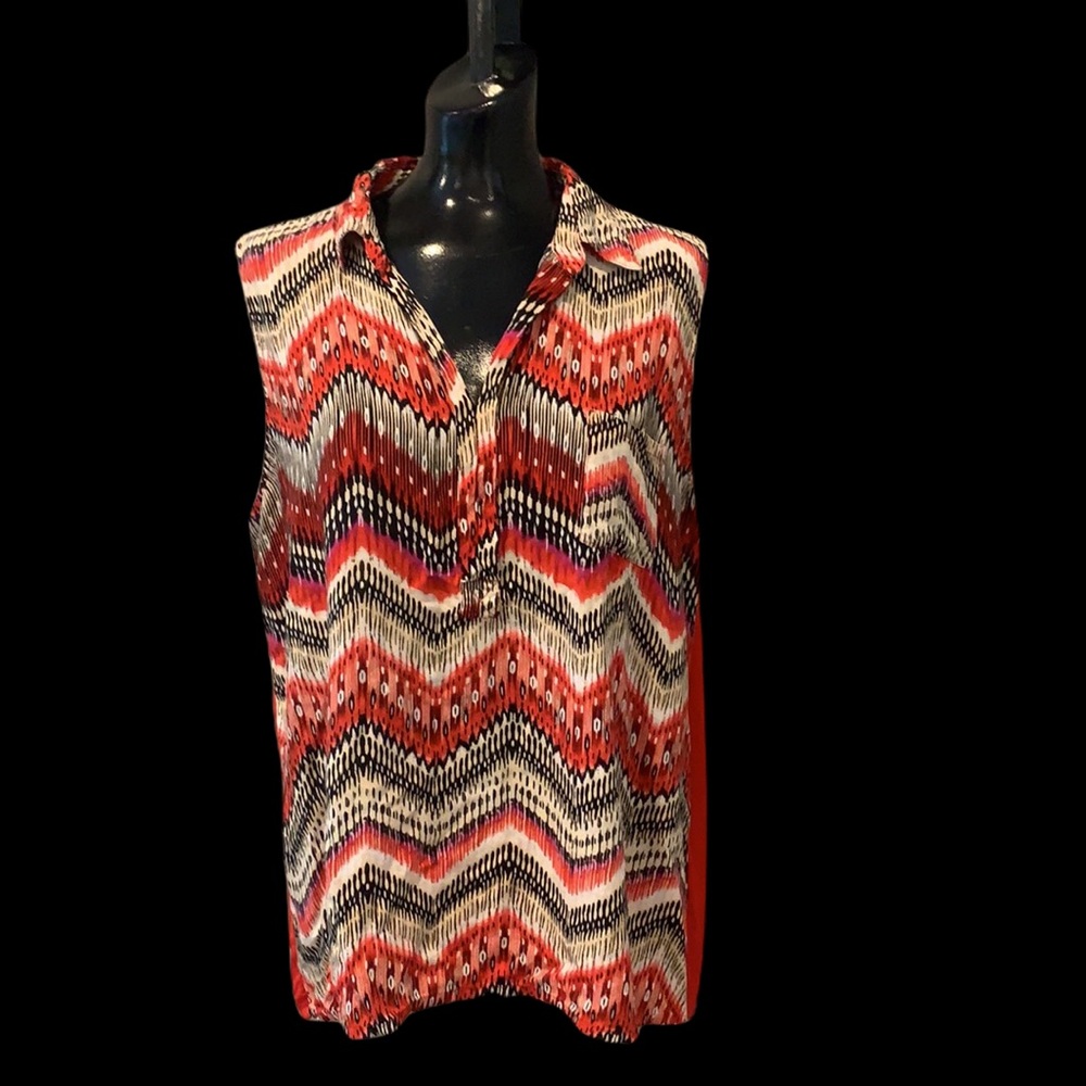 JOSEPH A. Printed Tunic Tank XL